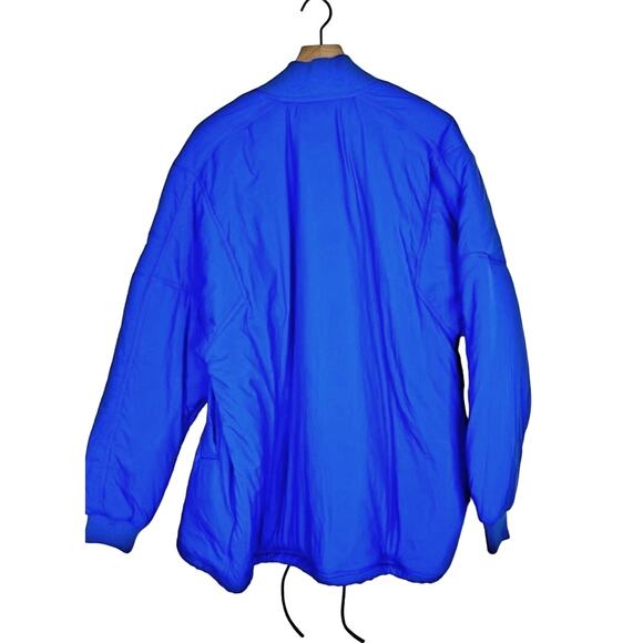 New Free People FP MOVEMENT Midnight Moon Solid Bomber Jacket $168 LARGE Colbalt - Picture 6 of 8